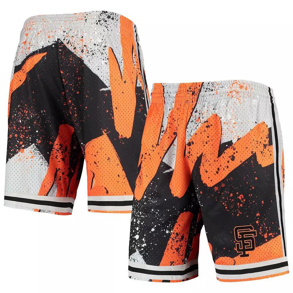 Men's Mitchell & Ness Black San Francisco Giants Hyper Hoops Shorts, Size: XL Product Image