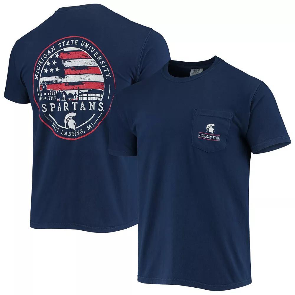 Men's Navy Michigan State Spartans Campus Americana T-Shirt, Size: Medium, Blue Product Image