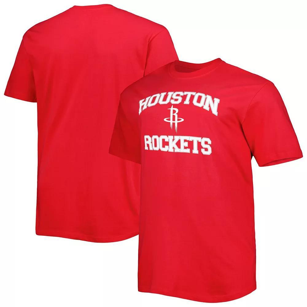 Men's Red Houston Rockets Big & Tall Heart & Soul T-Shirt, Size: 2XB Product Image