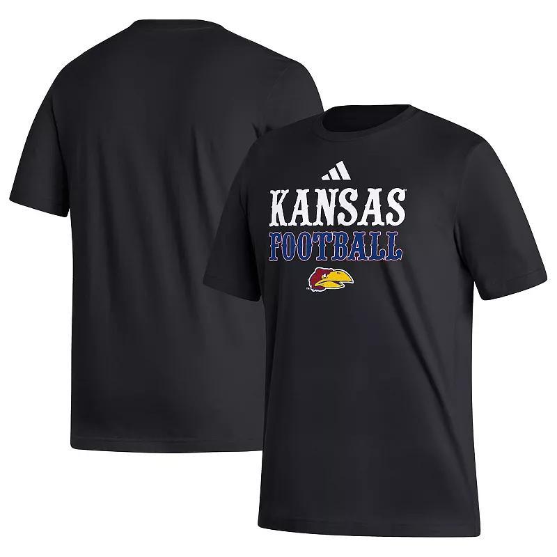 Mens adidas Kansas Jayhawks Football Sideline Strategy T-Shirt Product Image