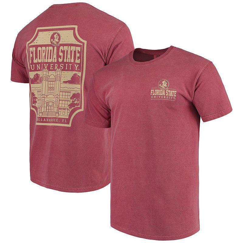Men's Garnet Florida State Seminoles Comfort Colors Campus Icon T-Shirt, Size: Medium, Red Product Image