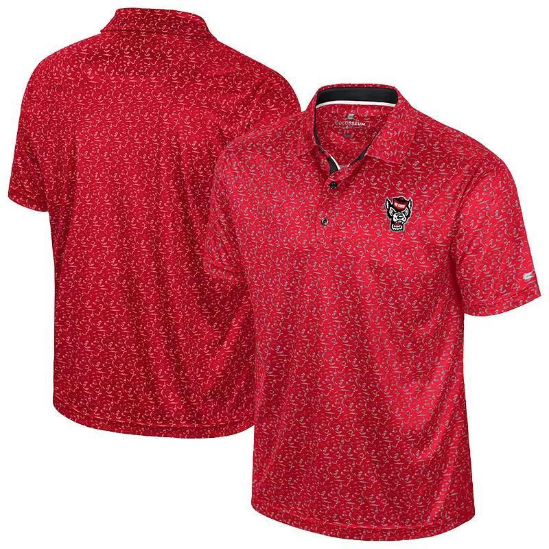 Men's Colosseum Maroon Mississippi State Bulldogs Sublimated Golf Polo, Size: XL, Mst Red Product Image