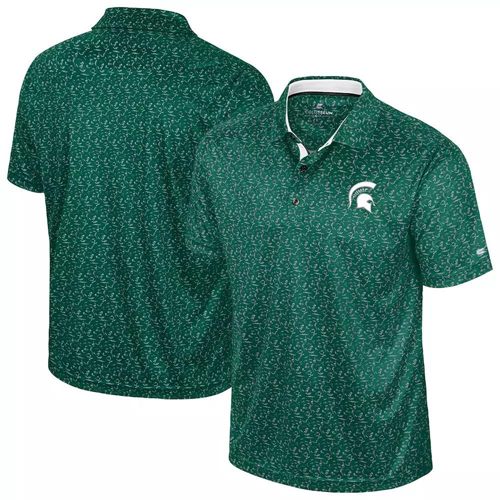 Men's Colosseum Maroon Mississippi State Bulldogs Sublimated Golf Polo, Size: XL, Mst Red Product Image
