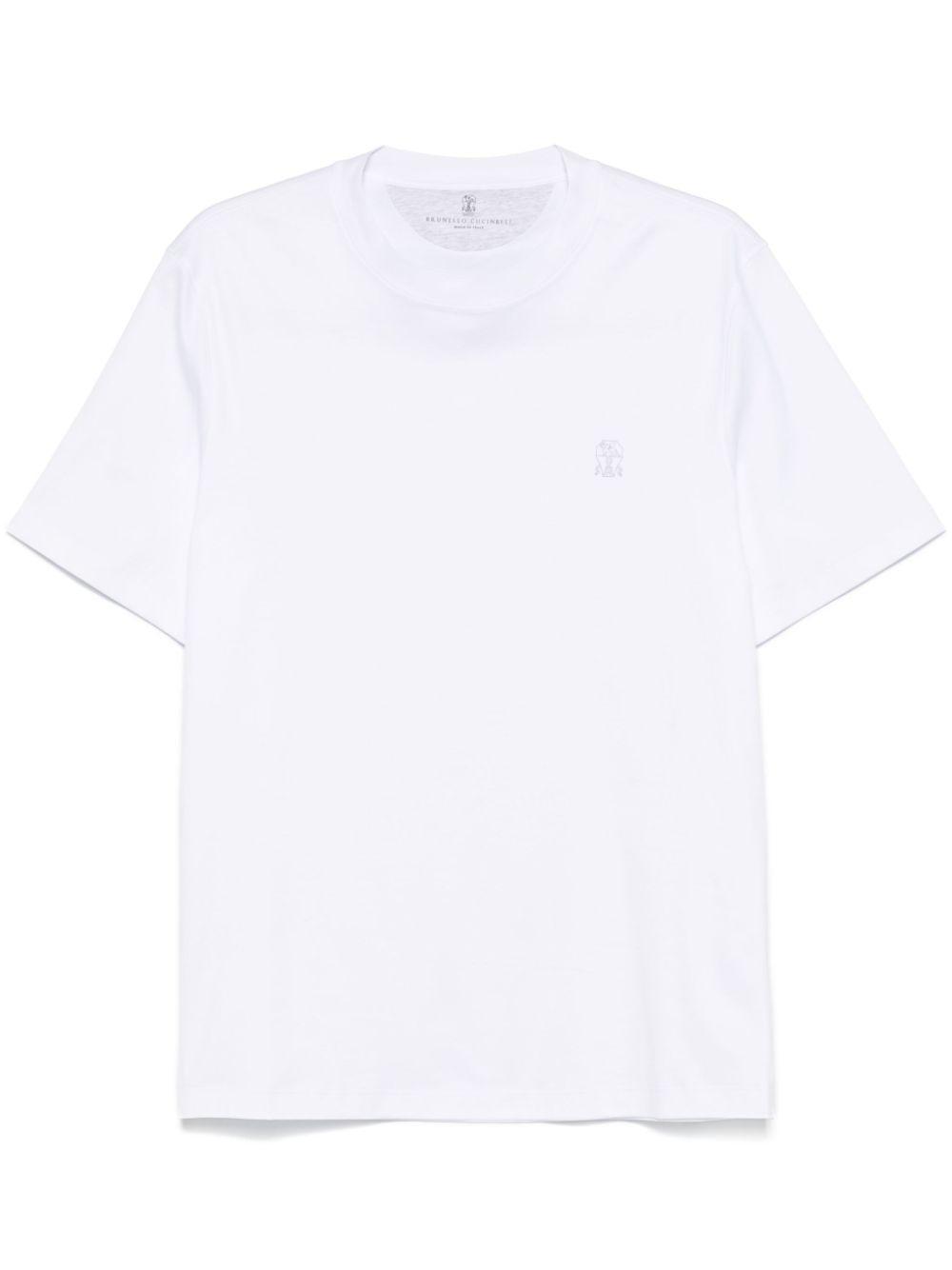BRUNELLO CUCINELLI Cotton Crew Neck T-shirt In White Product Image