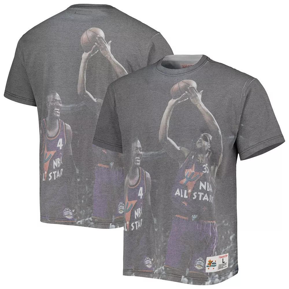 Men's Mitchell & Ness Detroit Pistons Above the Rim Graphic T-Shirt, Size: Large, Pis Grey Product Image