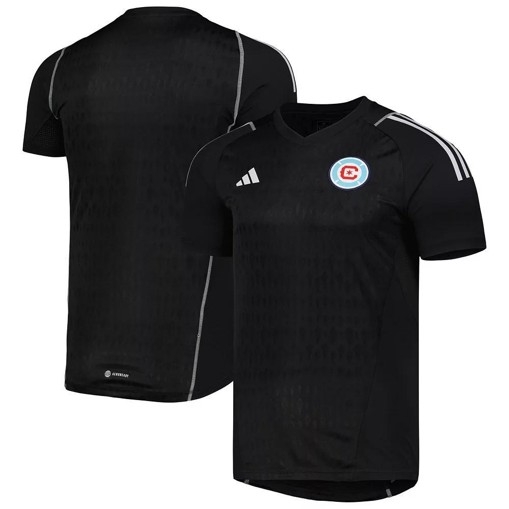 Mens adidas Black Chicago Fire 2023 Replica Goalkeeper Jersey Product Image