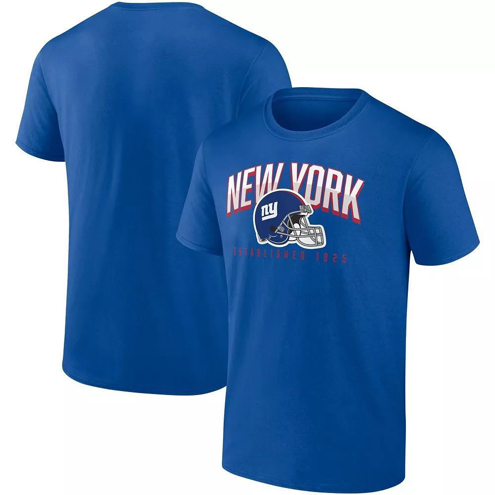 Men's Fanatics Branded  Royal New York Giants  T-Shirt, Size: Small, Blue Product Image