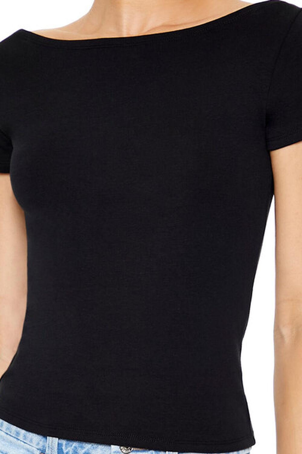 Boat Neck Short-Sleeve Tee | Forever 21 Product Image
