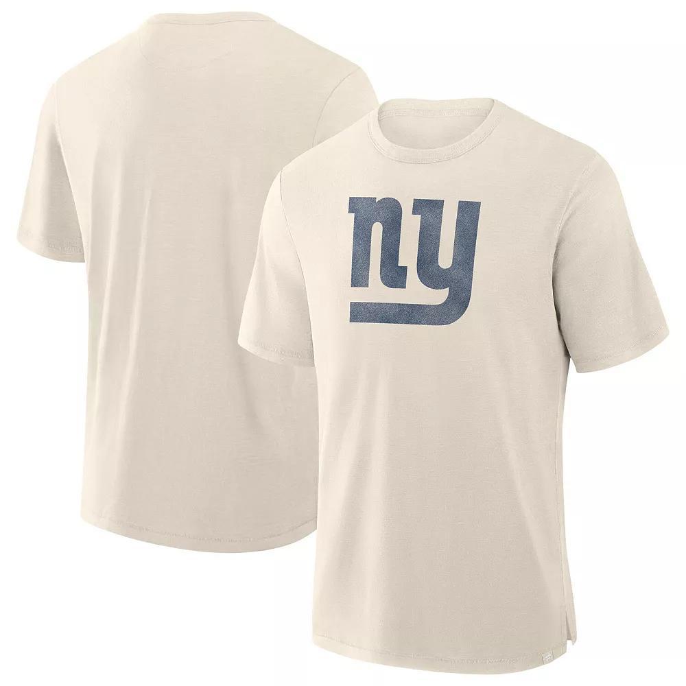 Men's Fanatics  Cream New York Giants Slub T-Shirt, Size: Large, Beige Product Image