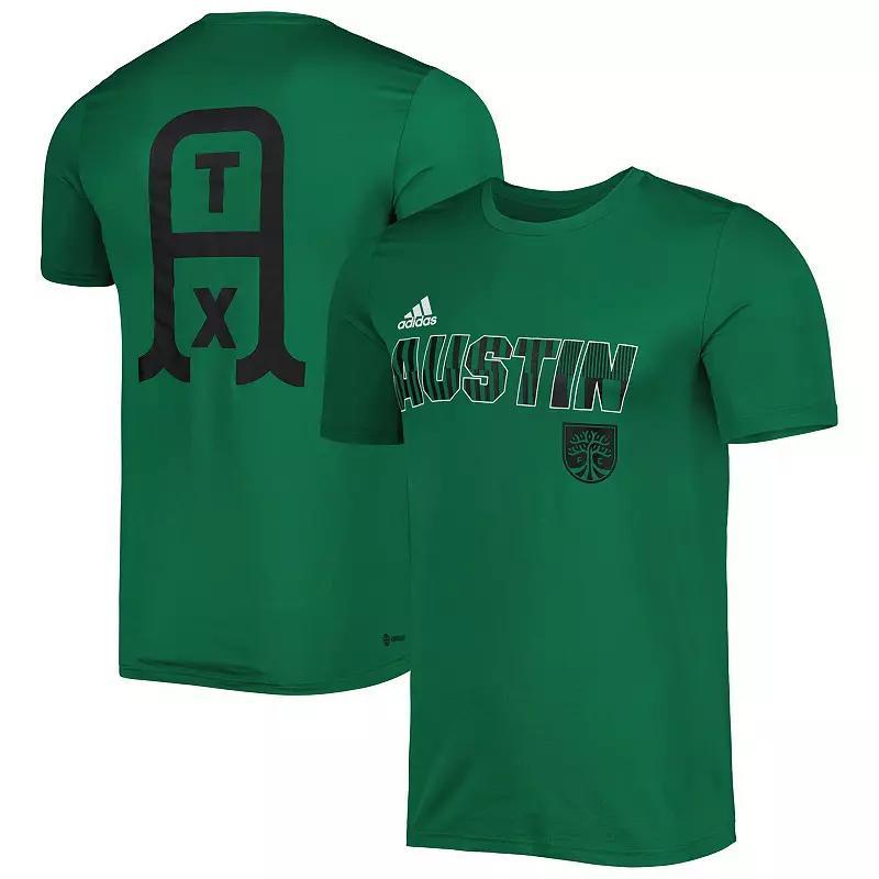 Mens adidas Green Austin FC Team Jersey Hook AEROREADY T-Shirt Product Image