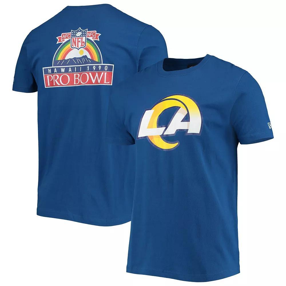 Men's New Era Royal Los Angeles Rams 1990 Pro Bowl T-Shirt, Size: Large, Blue Product Image