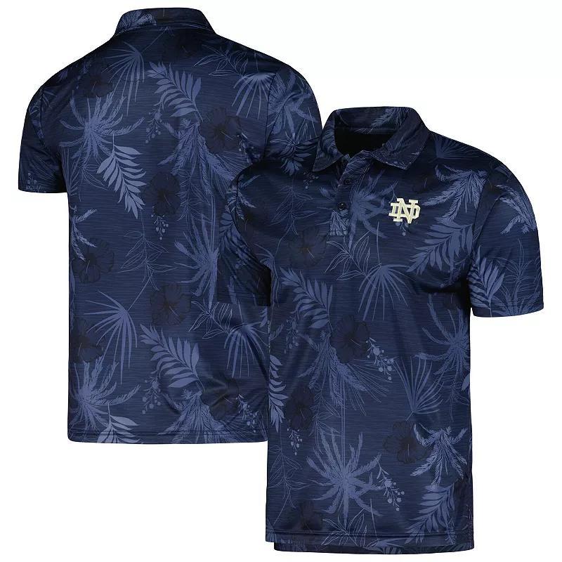 Men's Colosseum Navy Notre Dame Fighting Irish Palms Team Polo, Size: Medium, Blue Product Image