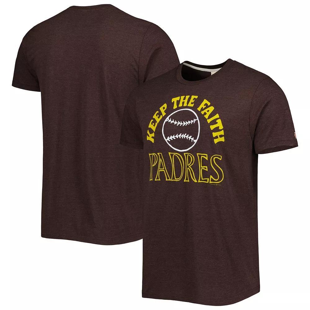 Men's Homage Brown San Diego Padres Hyper Local Tri-Blend T-Shirt, Size: Small Product Image