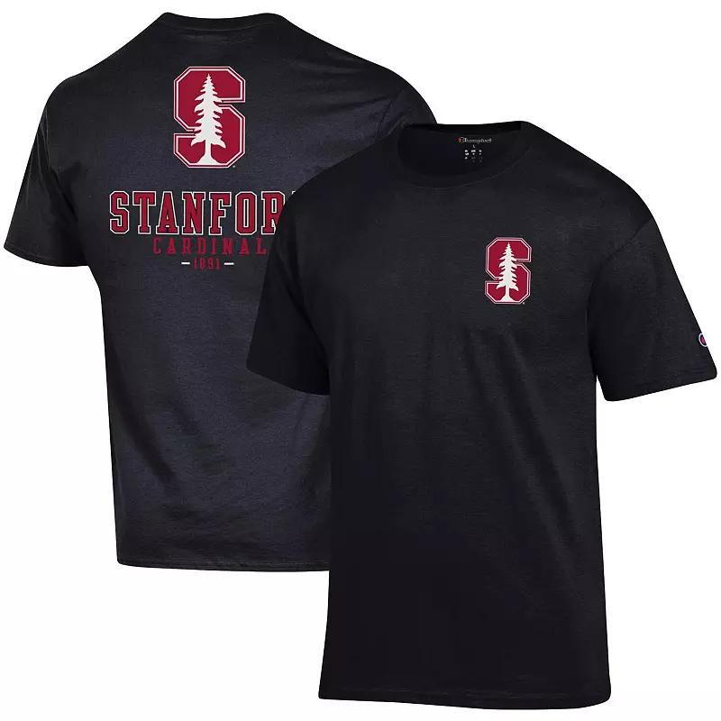 Men's Champion Black Utah Utes Stack 2-Hit T-Shirt, Size: Small, Ute Black Product Image