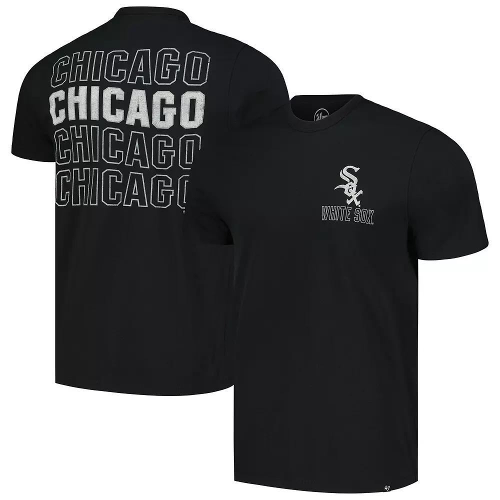 Men's '47 Black Chicago White Sox Hang Back Franklin T-Shirt, Size: 2XL Product Image