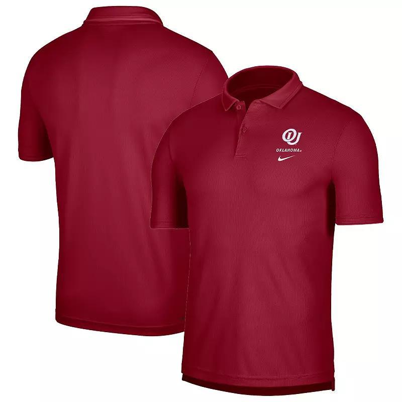 Men's Nike Crimson Oklahoma Sooners UV Performance Polo, Size: Small, Red Product Image
