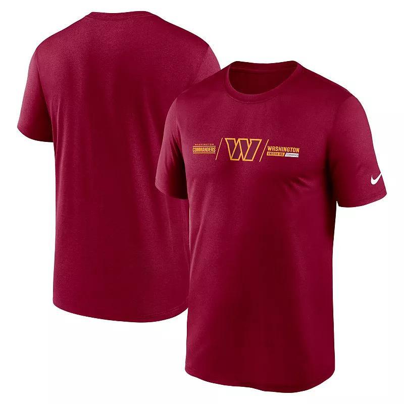 Men's Nike Navy Seattle Seahawks Horizontal Lockup Legend Performance T-Shirt, Size: 3XL, Blue Product Image