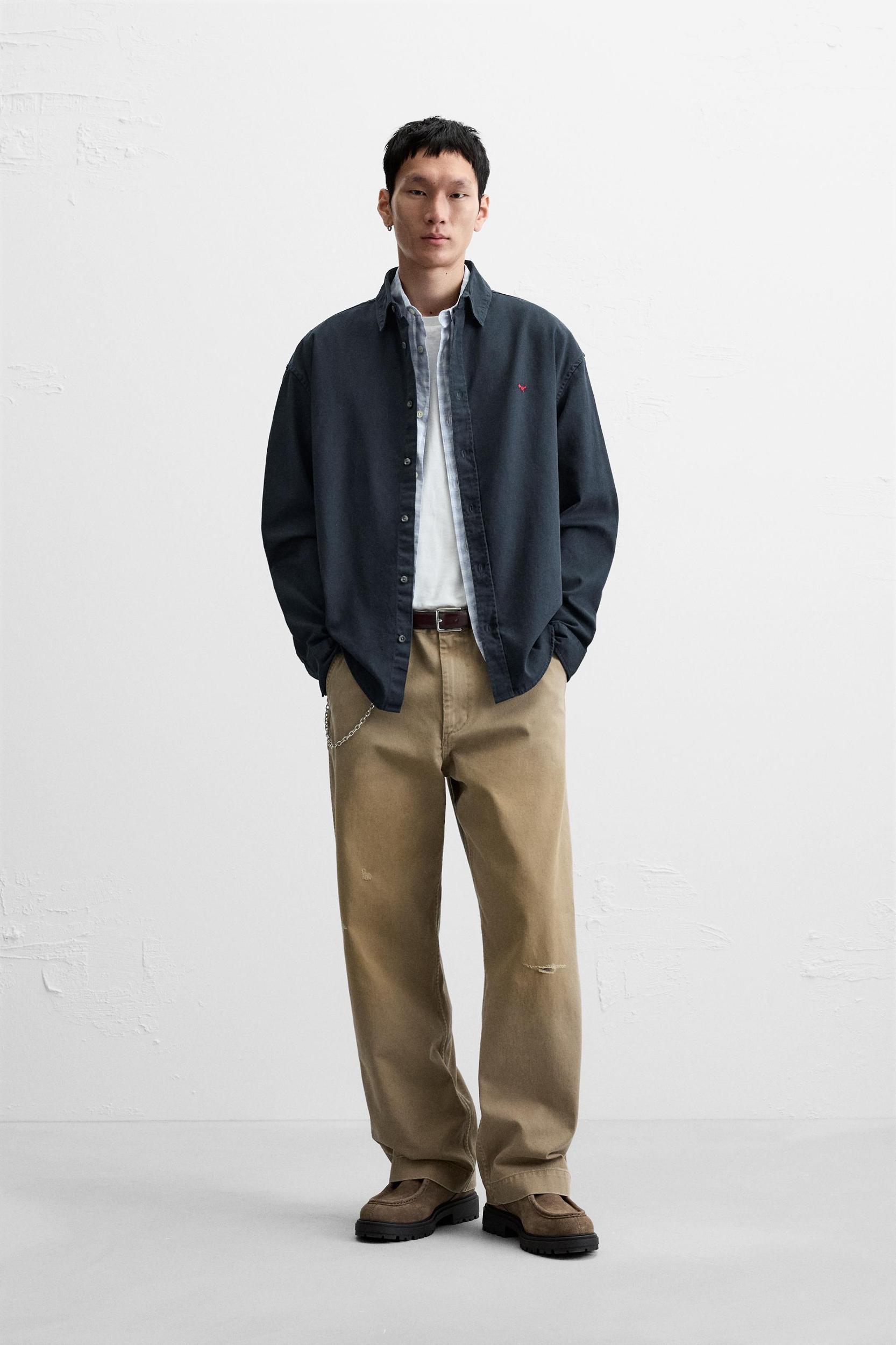 TWILL EMBROIDERY SHIRT Product Image