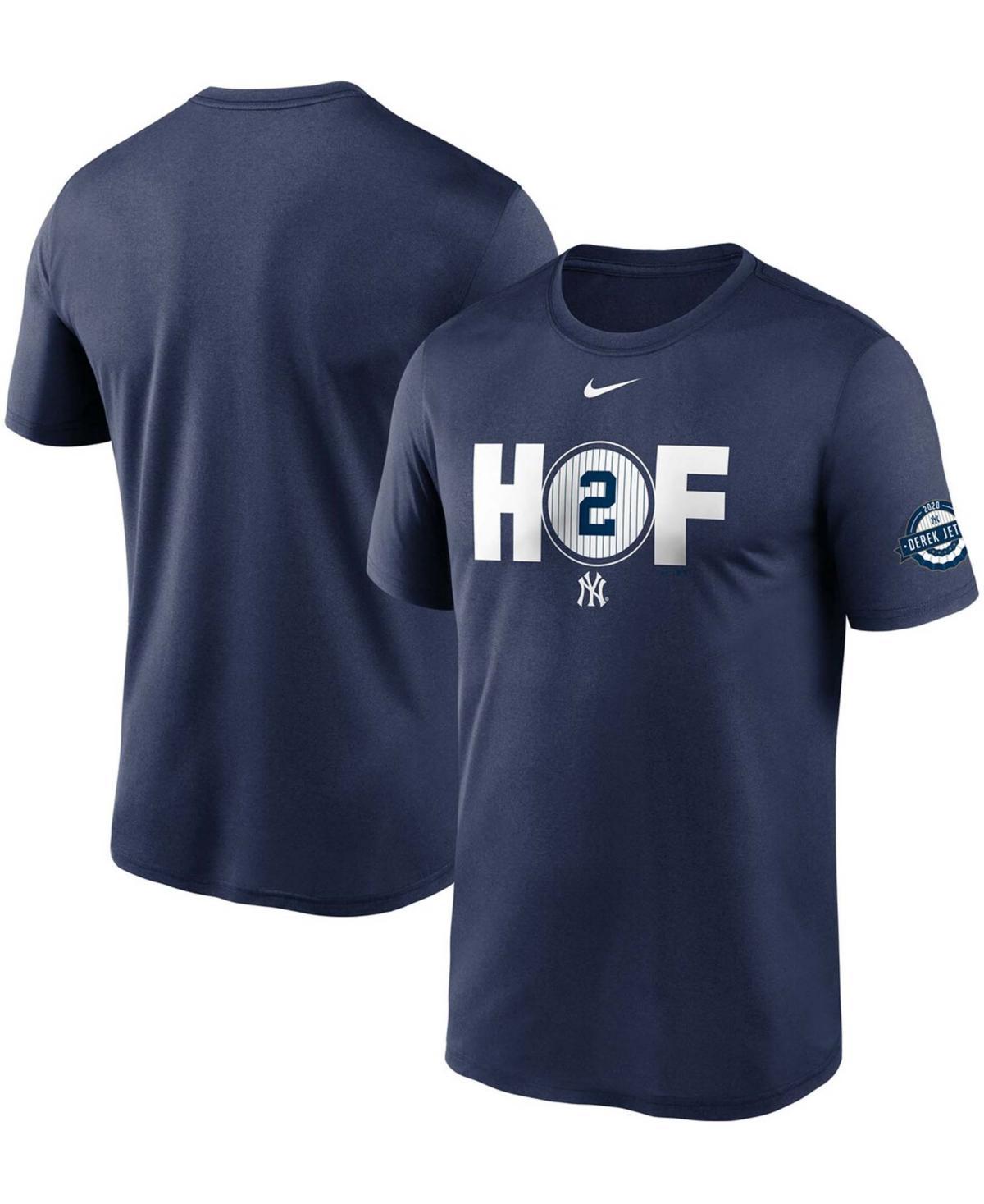 Mens Nike Derek Jeter New York Yankees Hall of Fame Performance T-Shirt Blue Product Image