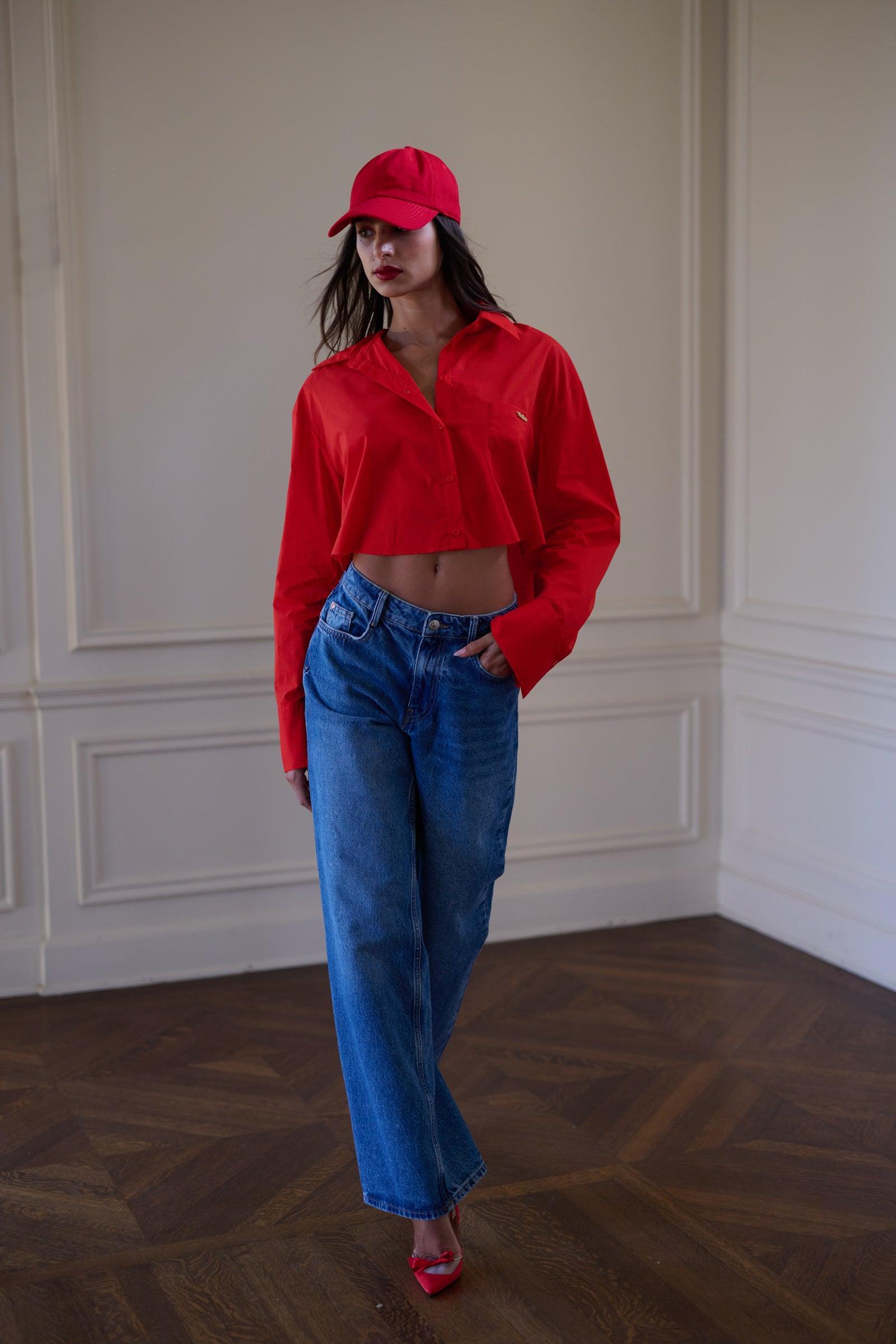 The New Era Cropped Blouse Product Image