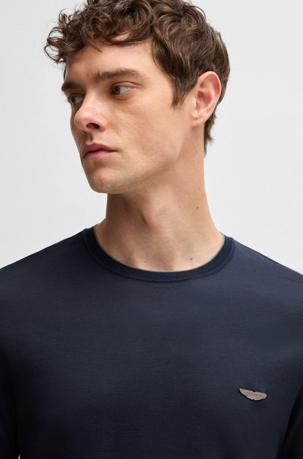 BOSS x ASTON MARTIN T-shirt in cotton, linen and silk Product Image