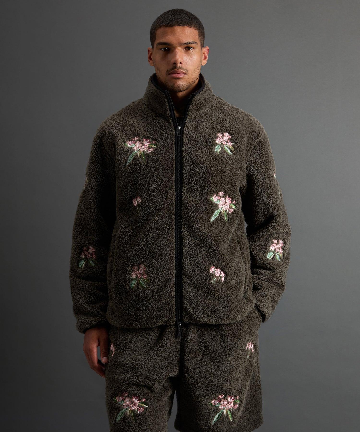 Todd Snyder X Woolrich Sherpa Floral Full-Zip Jacket Product Image