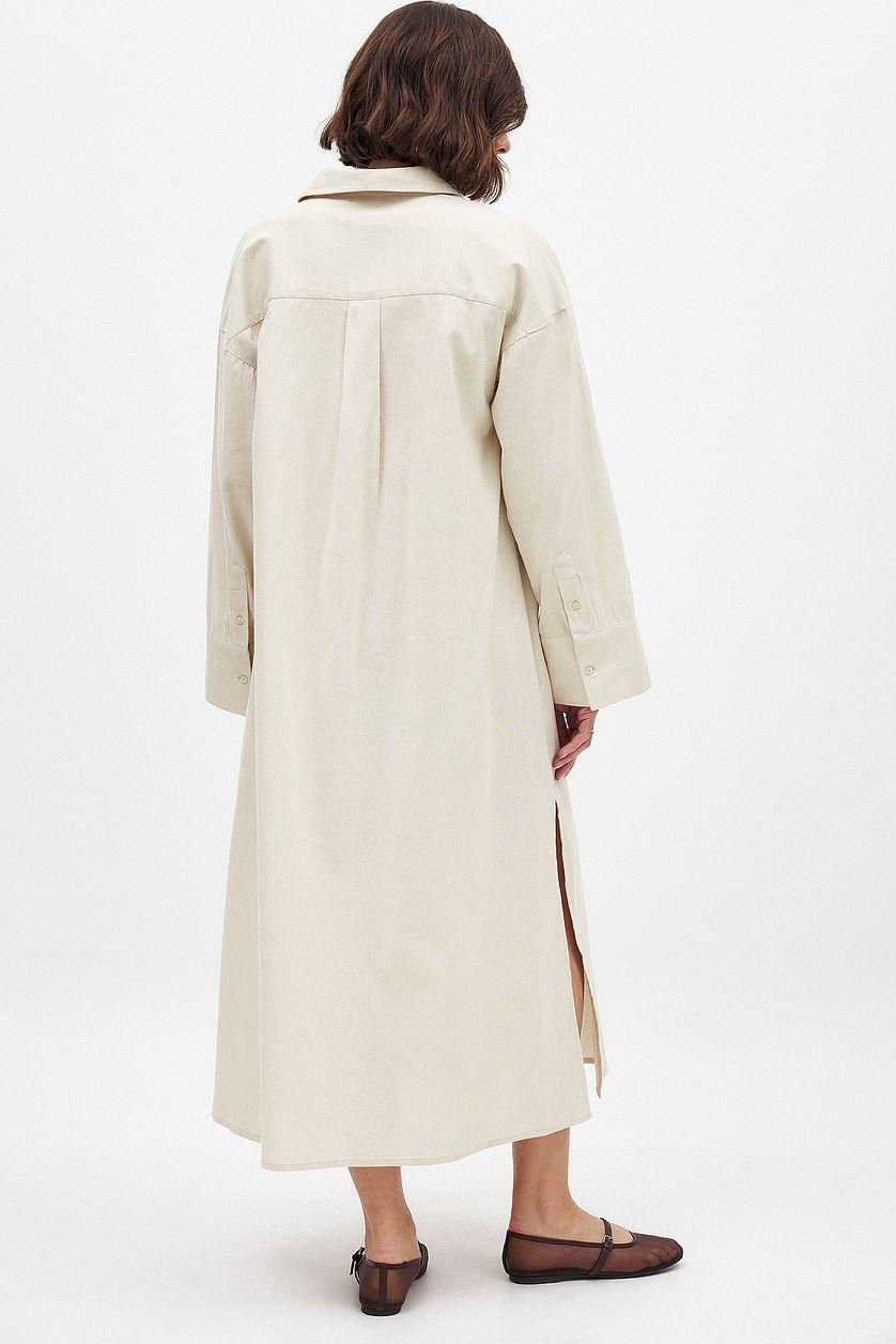 Cotton Midi Shirt Dress Product Image