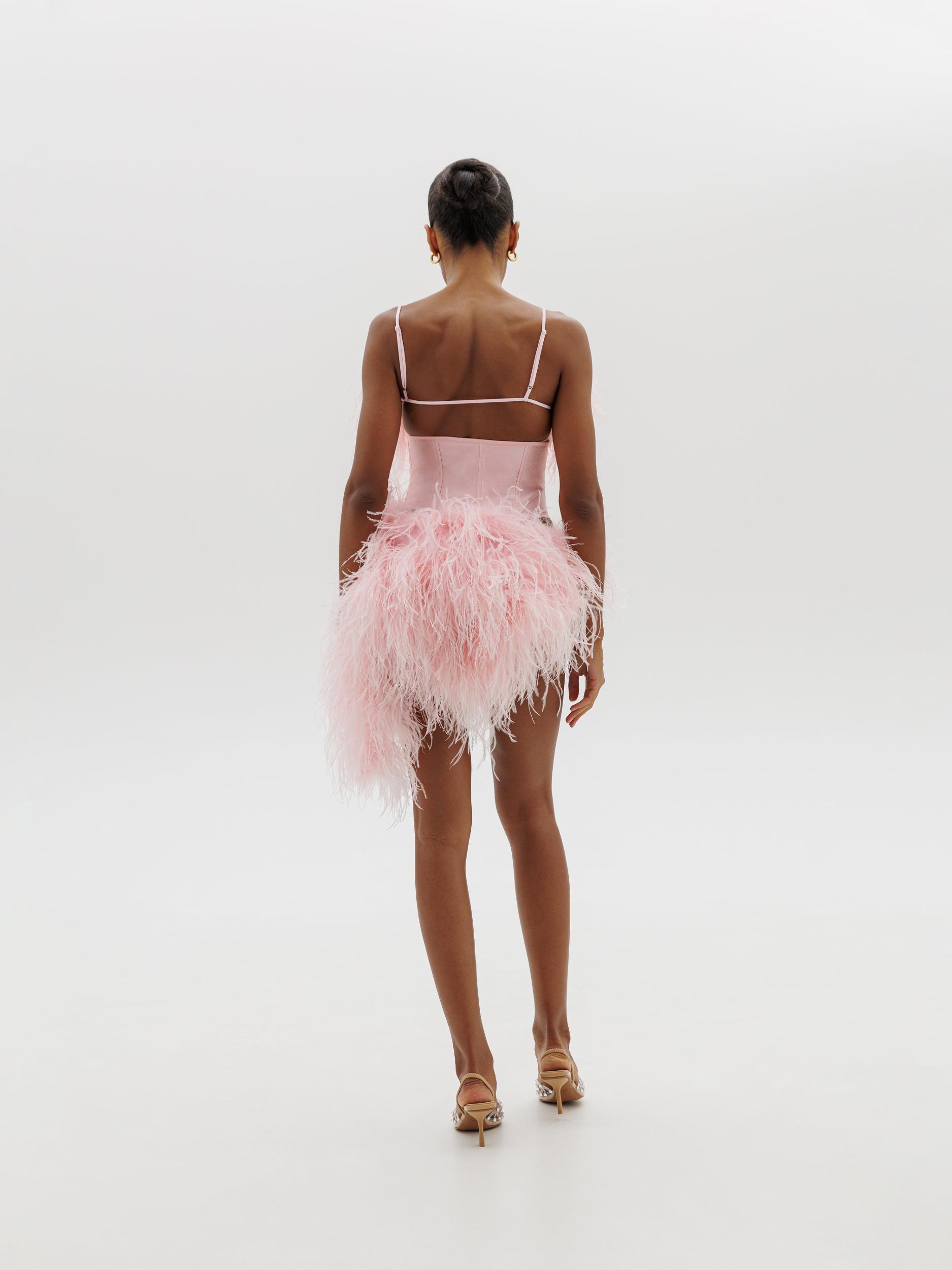 Ballroom corset in Desire Pink Product Image