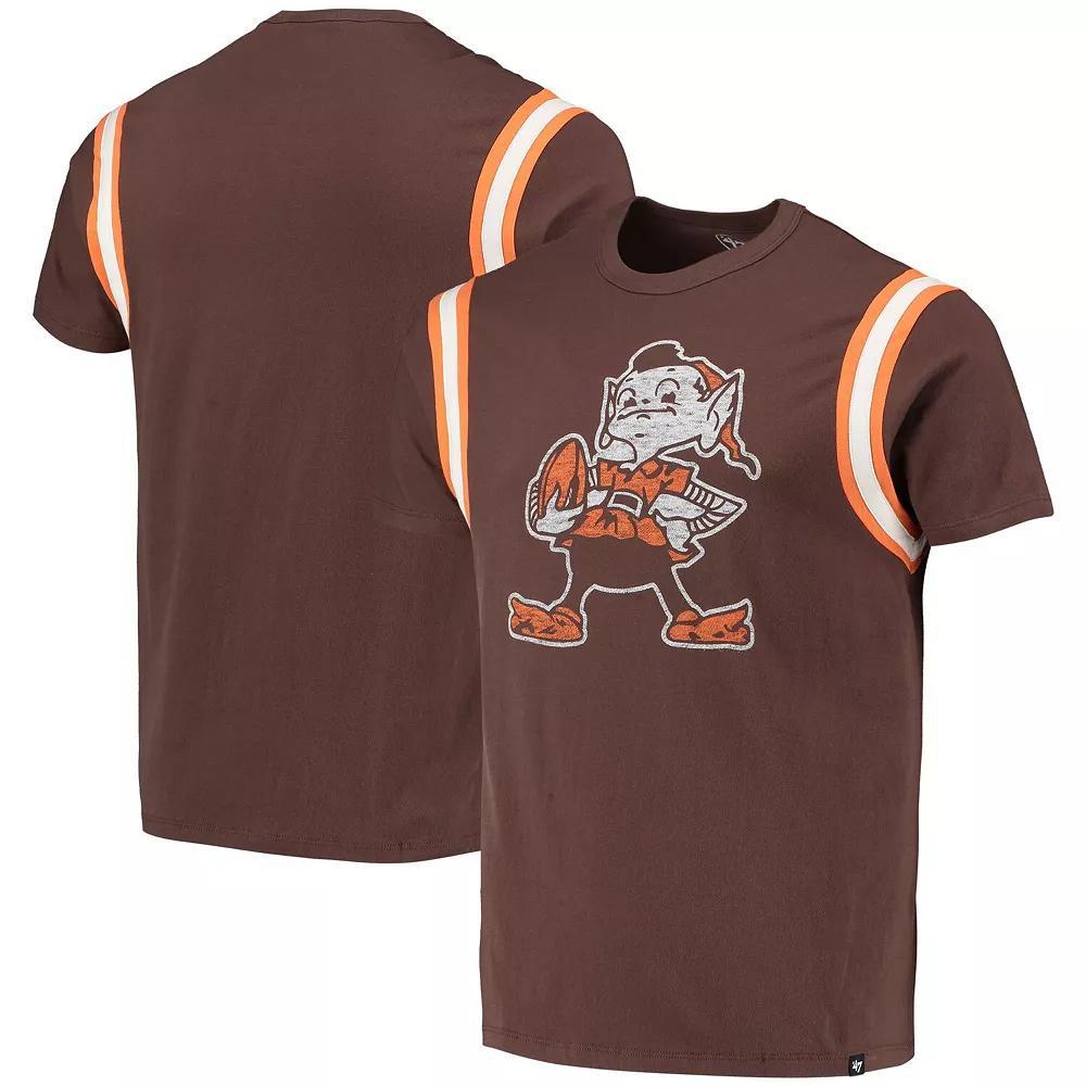Men's '47 Brown Cleveland Browns Premier Point T-Shirt, Size: Medium Product Image