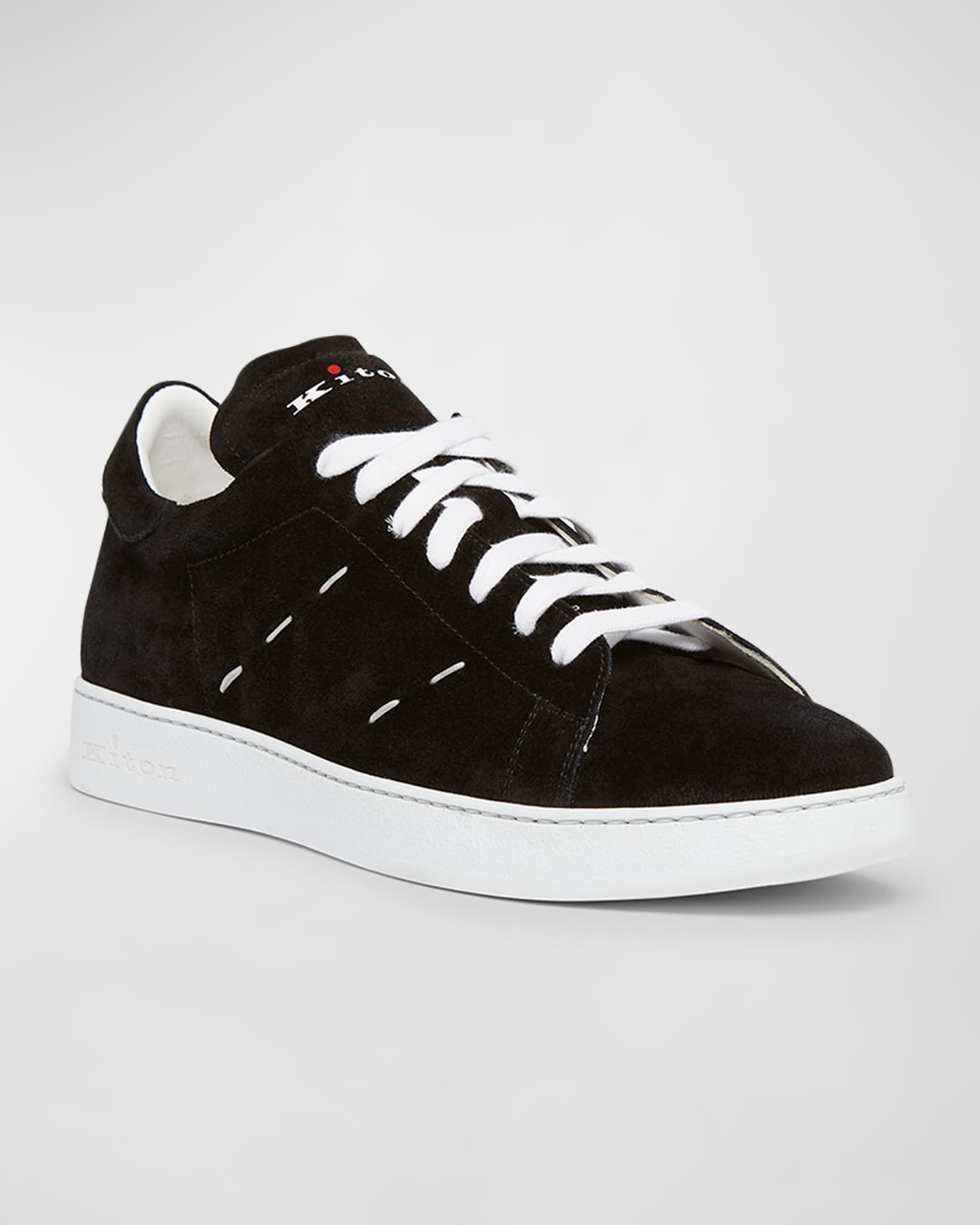 Men's Suede Low-Top Sneakers Product Image