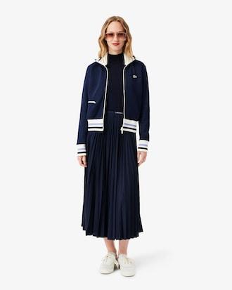 Long Pleated Elasticated Waist Skirt Product Image