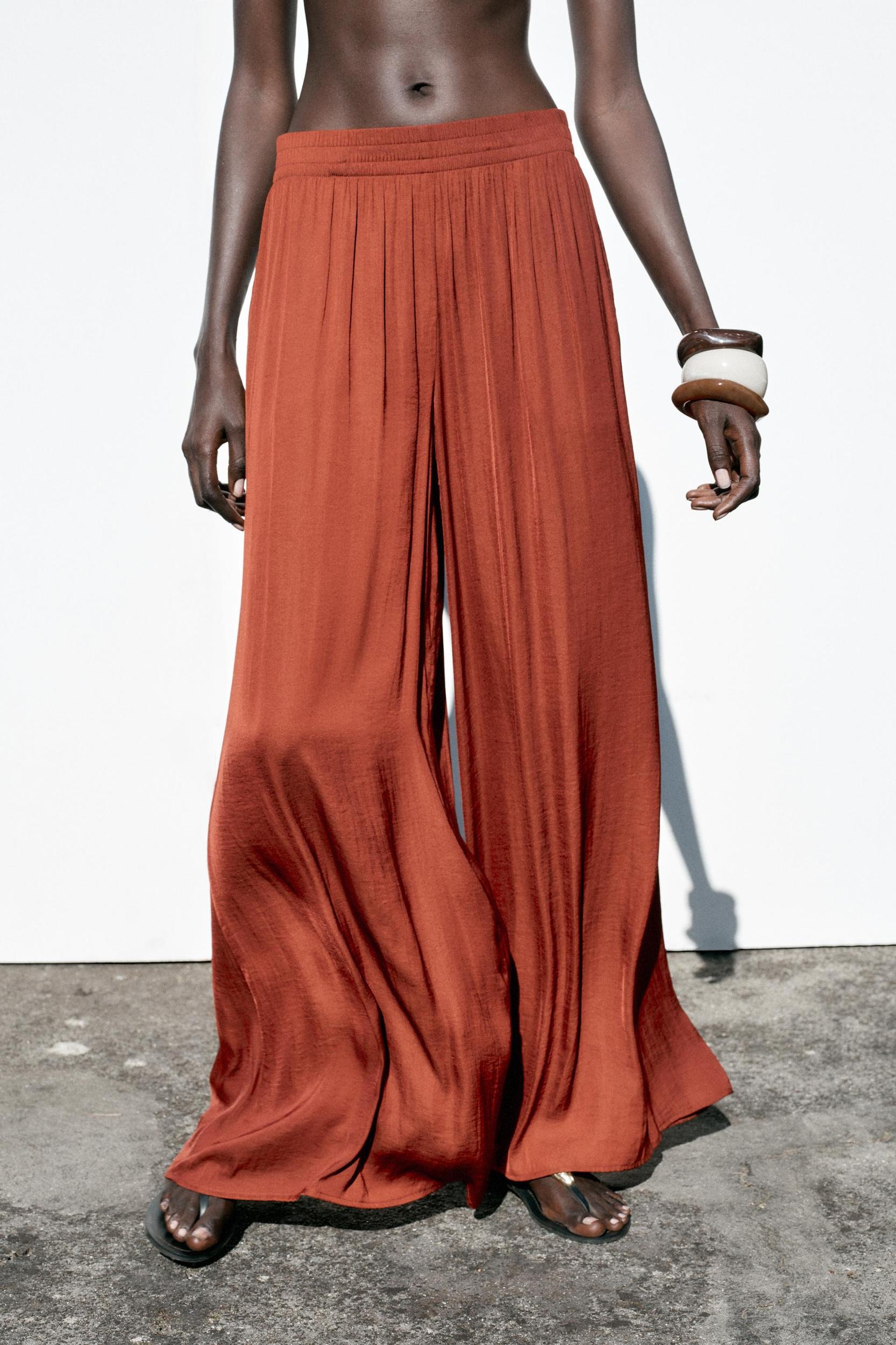 FLOWY WIDE LEG PANTS Product Image