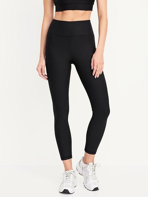 High-Waisted PowerSoft Rib Leggings Product Image