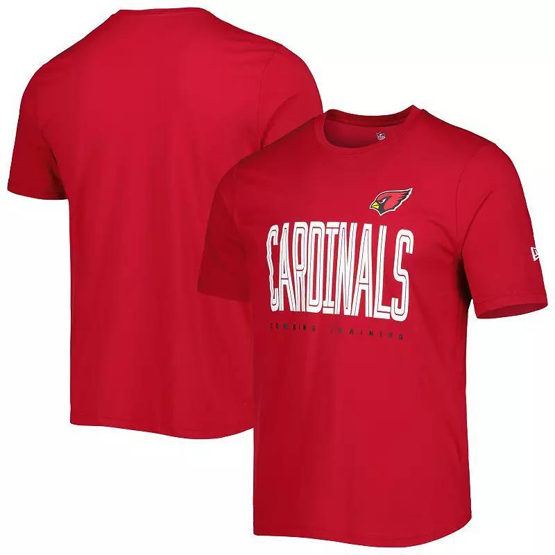 Men's New Era Cardinal Arizona Cardinals Combine Authentic Training Huddle Up T-Shirt, Size: 2XL, Red Product Image