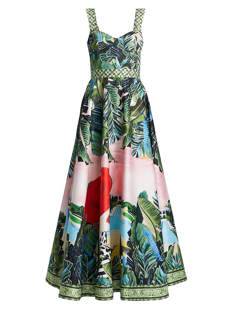 Womens Fia Structured Fit-And-Flare Dress Product Image