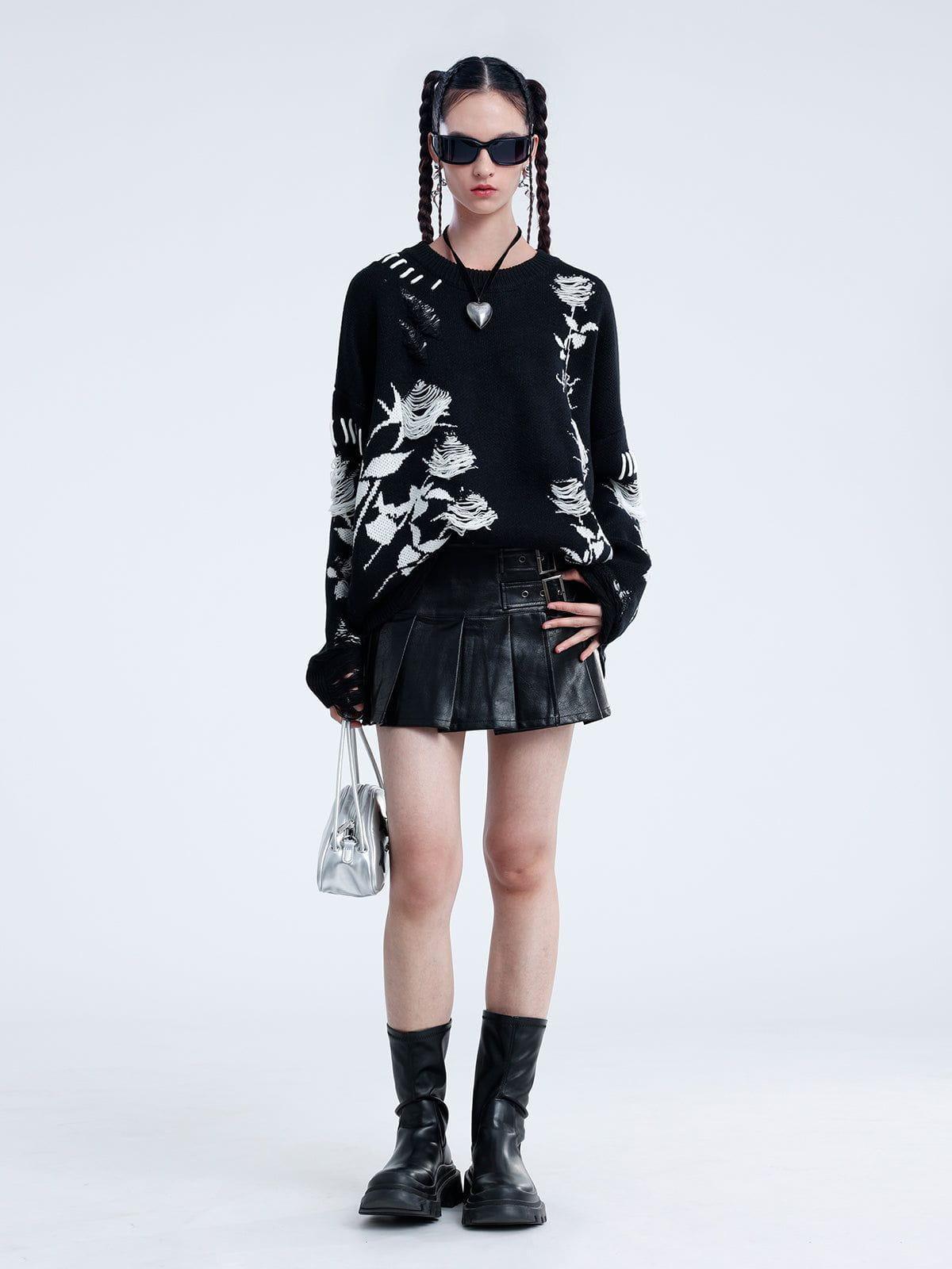 Aelfric Eden Raw Edge Rose Sweater Product Image