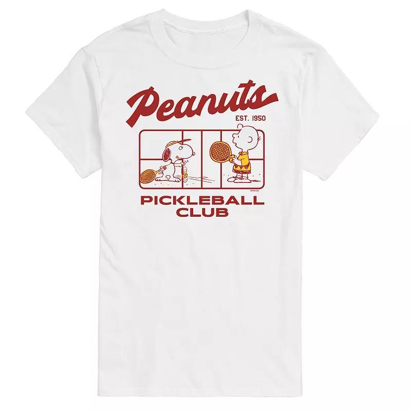 Mens Peanuts Pickleball Club Graphic Tee Product Image