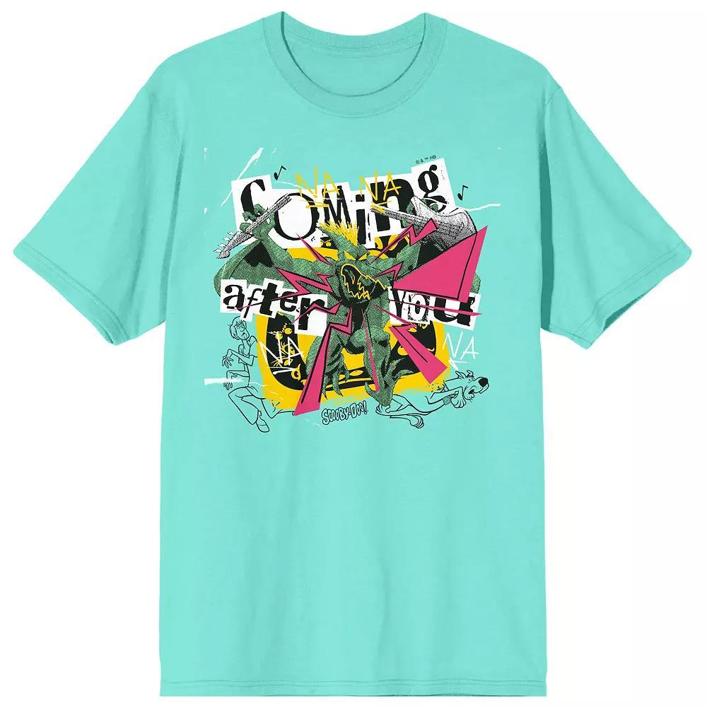 Men's Scooby-Doo Pterodactyl Smash Short Sleeve Graphic T-Shirt, Size: XXL, Blue Product Image
