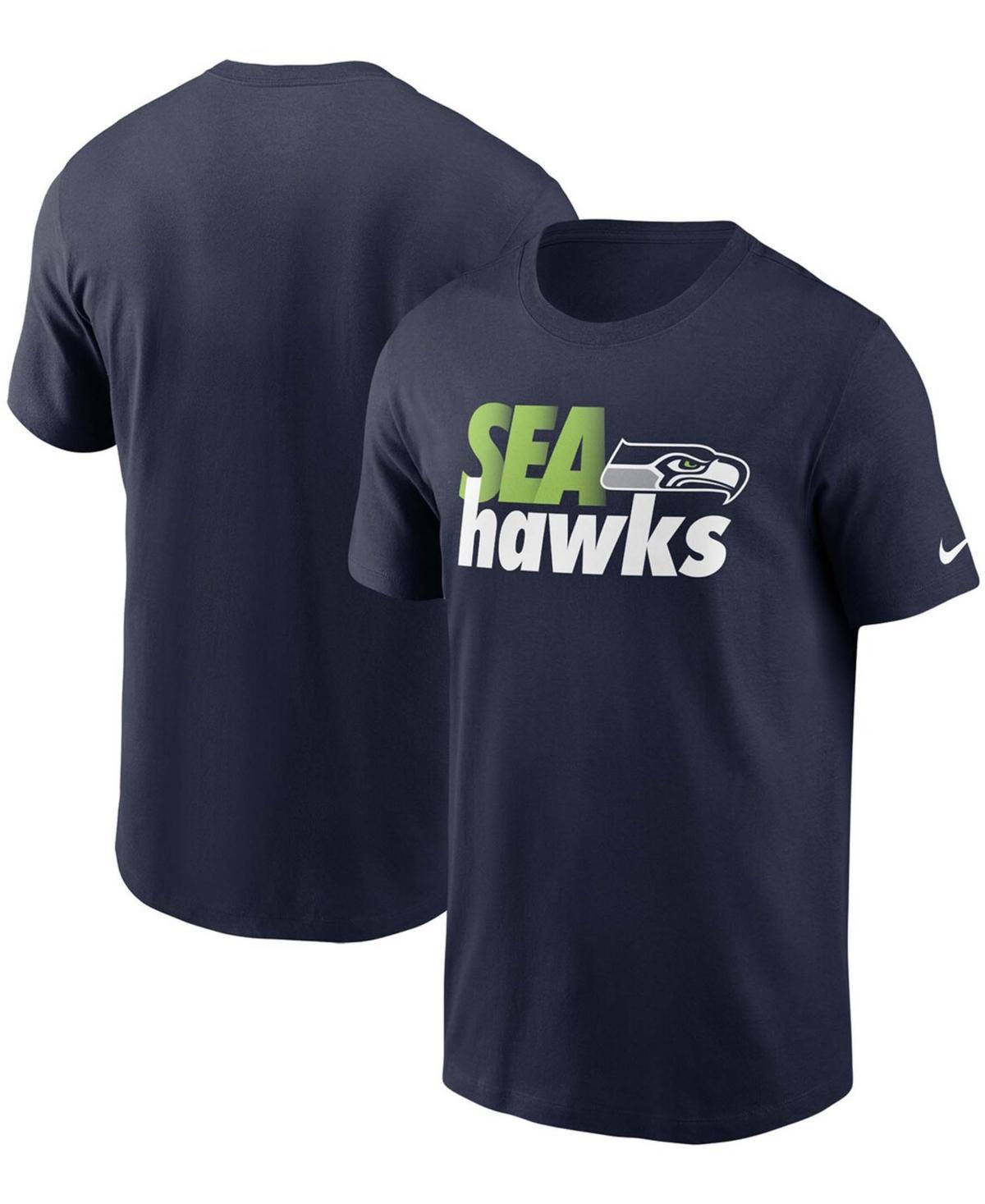 Men's Nike College Navy Seattle Seahawks Hometown Collection Team T-Shirt, Size: Small, Blue Product Image