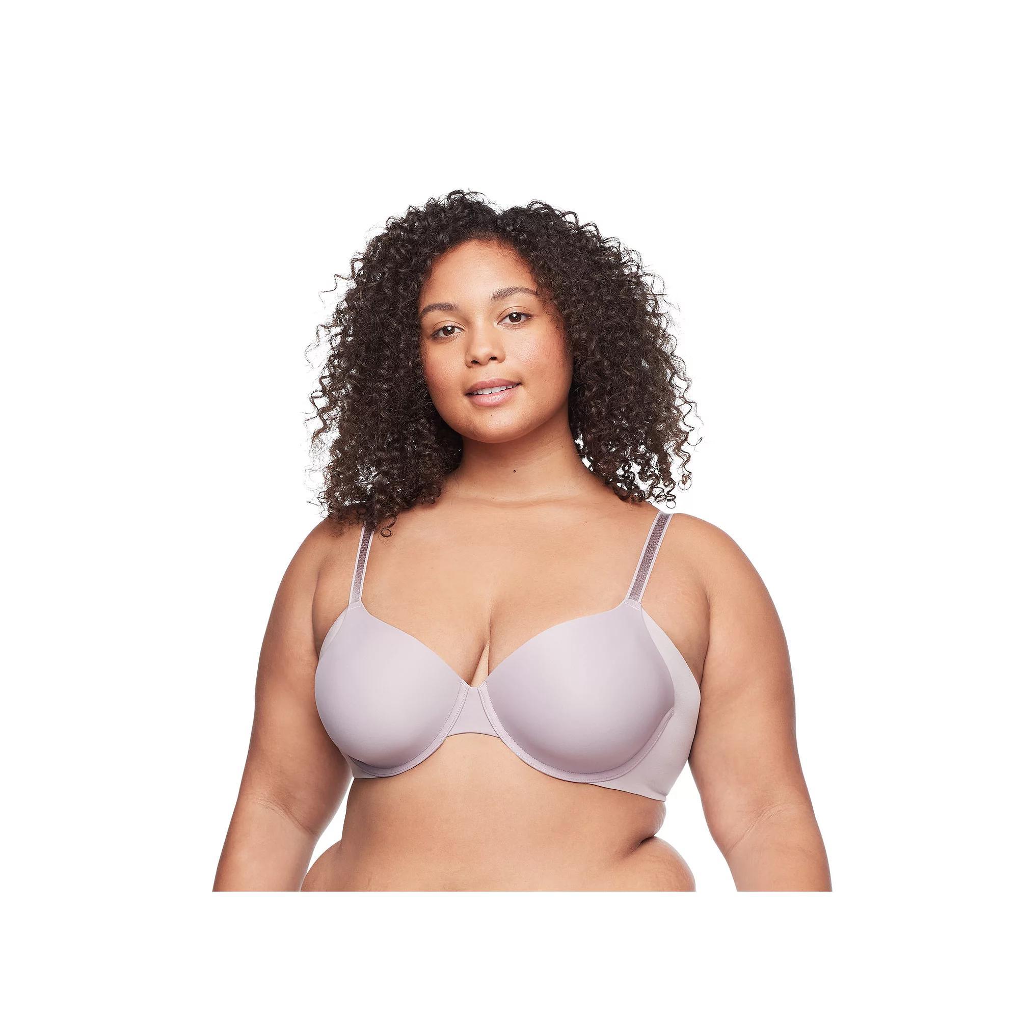 Warners No Side Effects® Seamless Underarm-Smoothing Comfort Underwire Lightly Lined T-Shirt Bra RA3061A, Women's, Size: 34 B, Toasted Brown Product Image