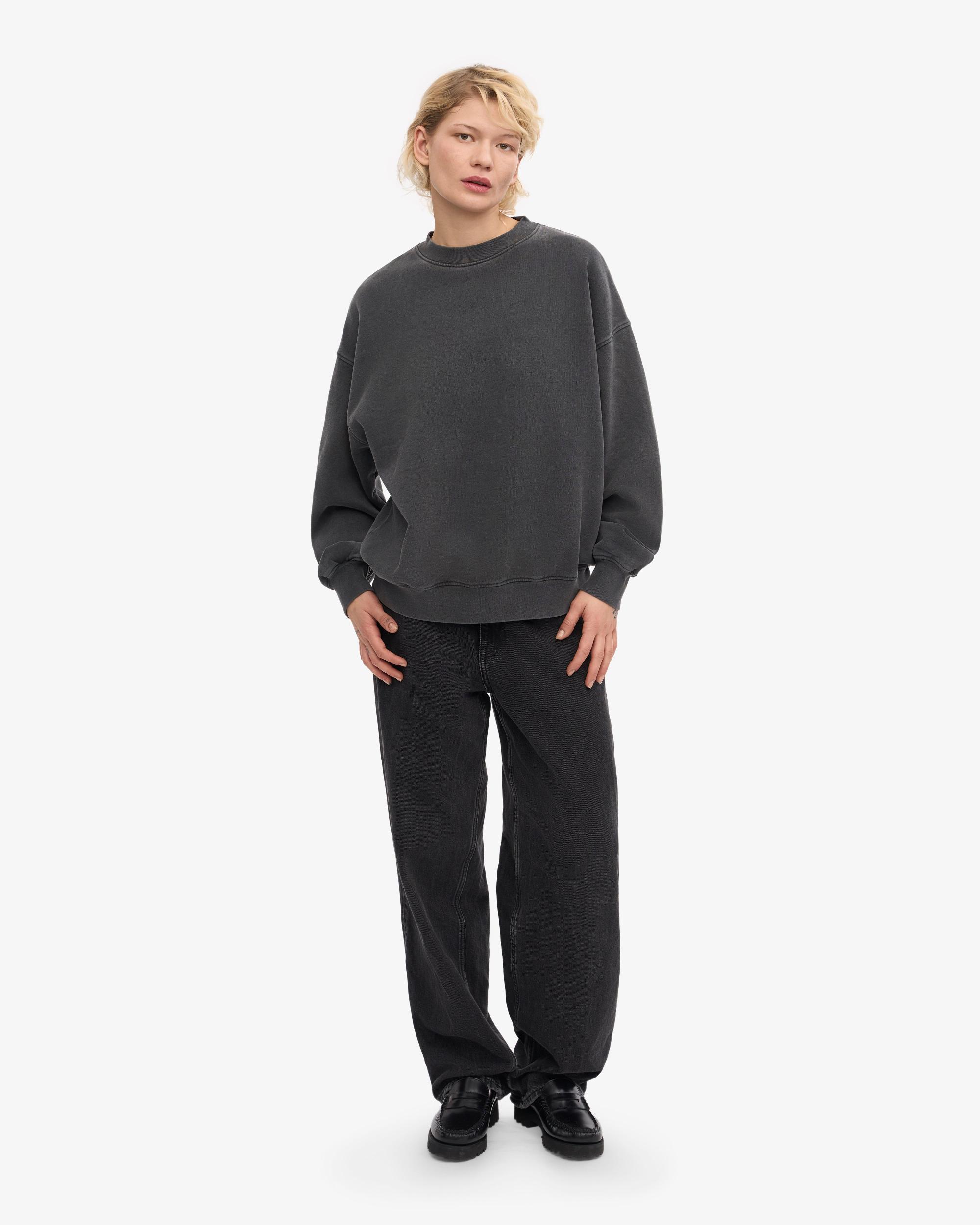 Organic Oversized Crew - Faded Black Product Image