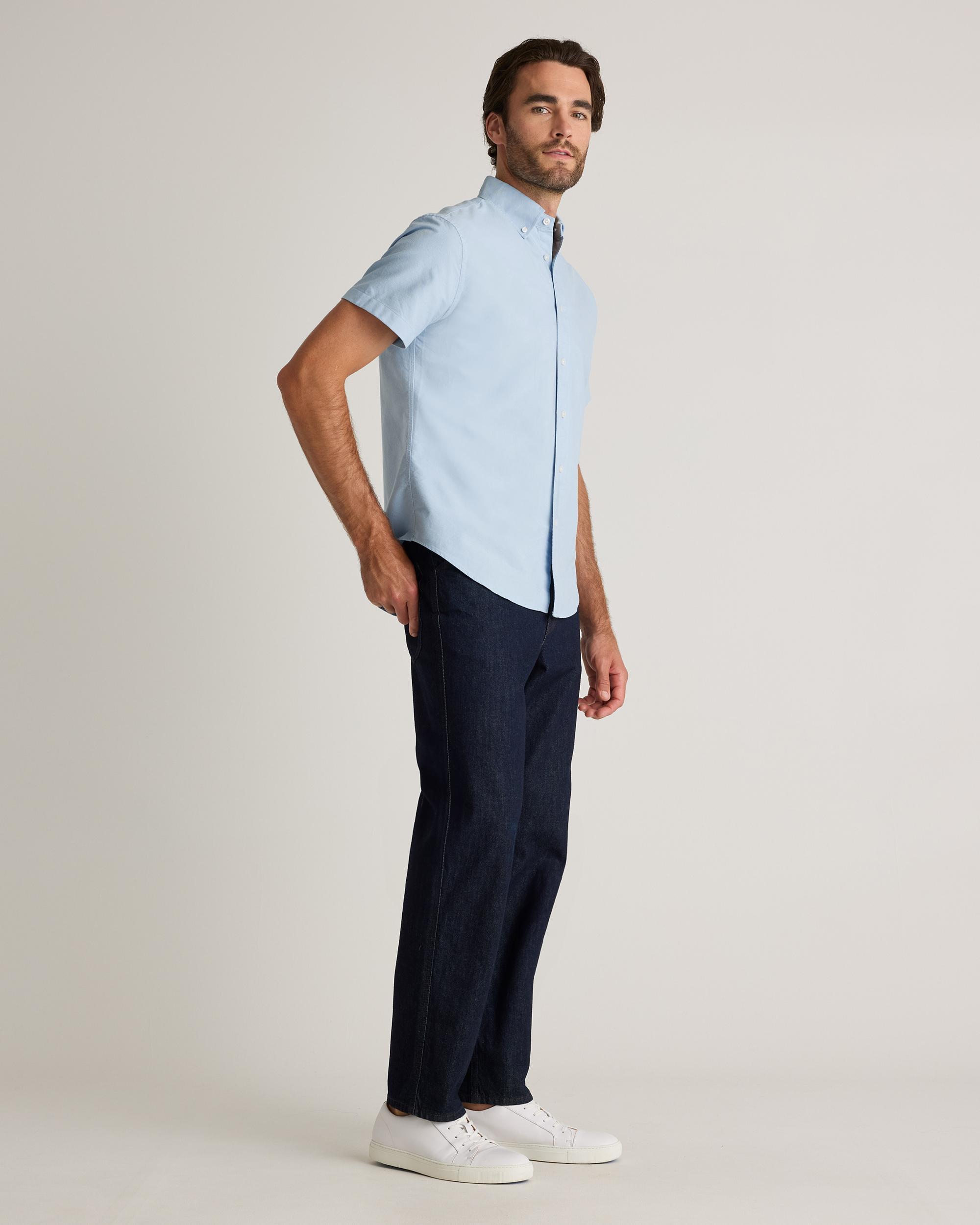 Quince | Men's Short Sleeve Oxford Shirt Organic Cotton Product Image