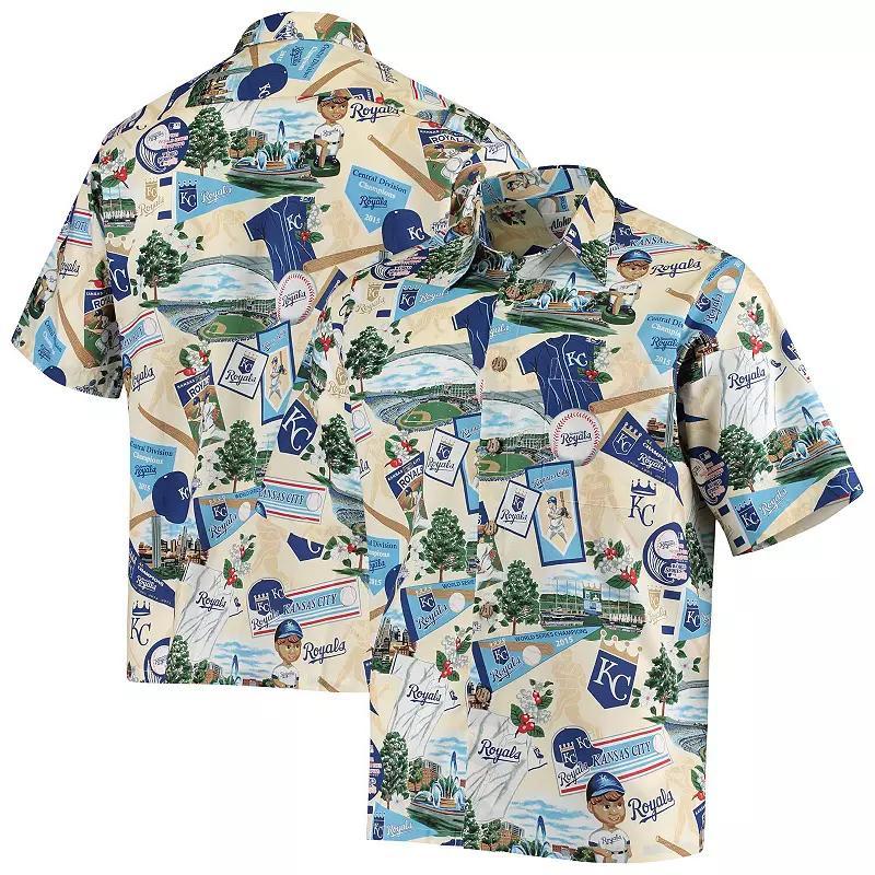 Men's White Kansas City Royals Scenic Button-Up Shirt, Size: Medium Product Image