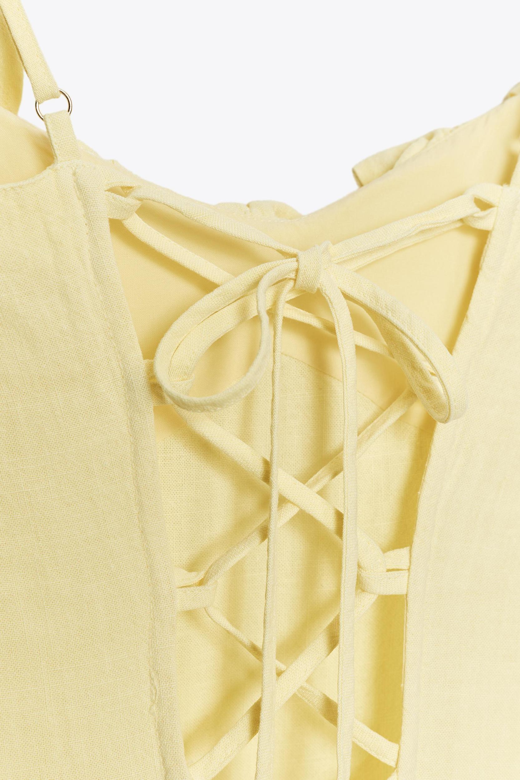 RAMIE MIDI DRESS WITH RUFFLE Product Image