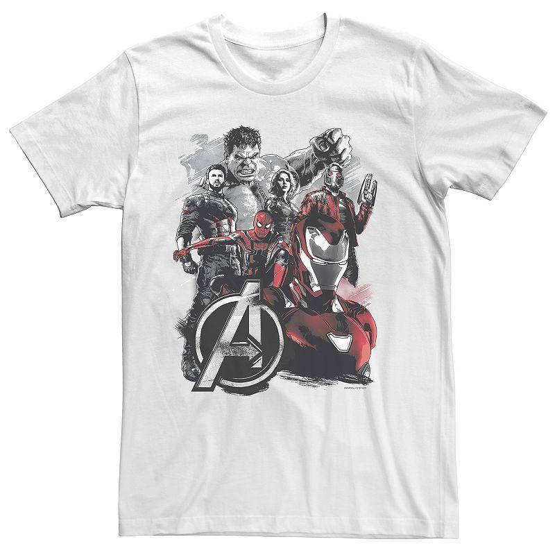 Men's Avengers: Infinity War Classic Heroes Tee, Size: Large, White Product Image