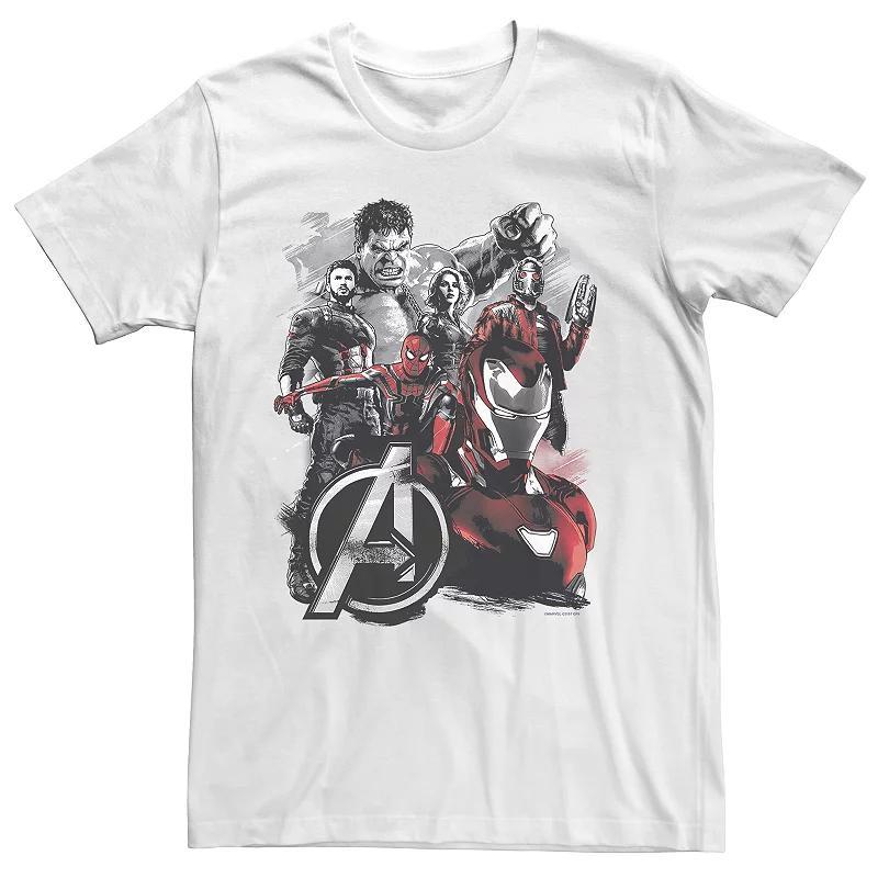 Men's Avengers: Infinity War Classic Heroes Tee, Size: Large, White Product Image