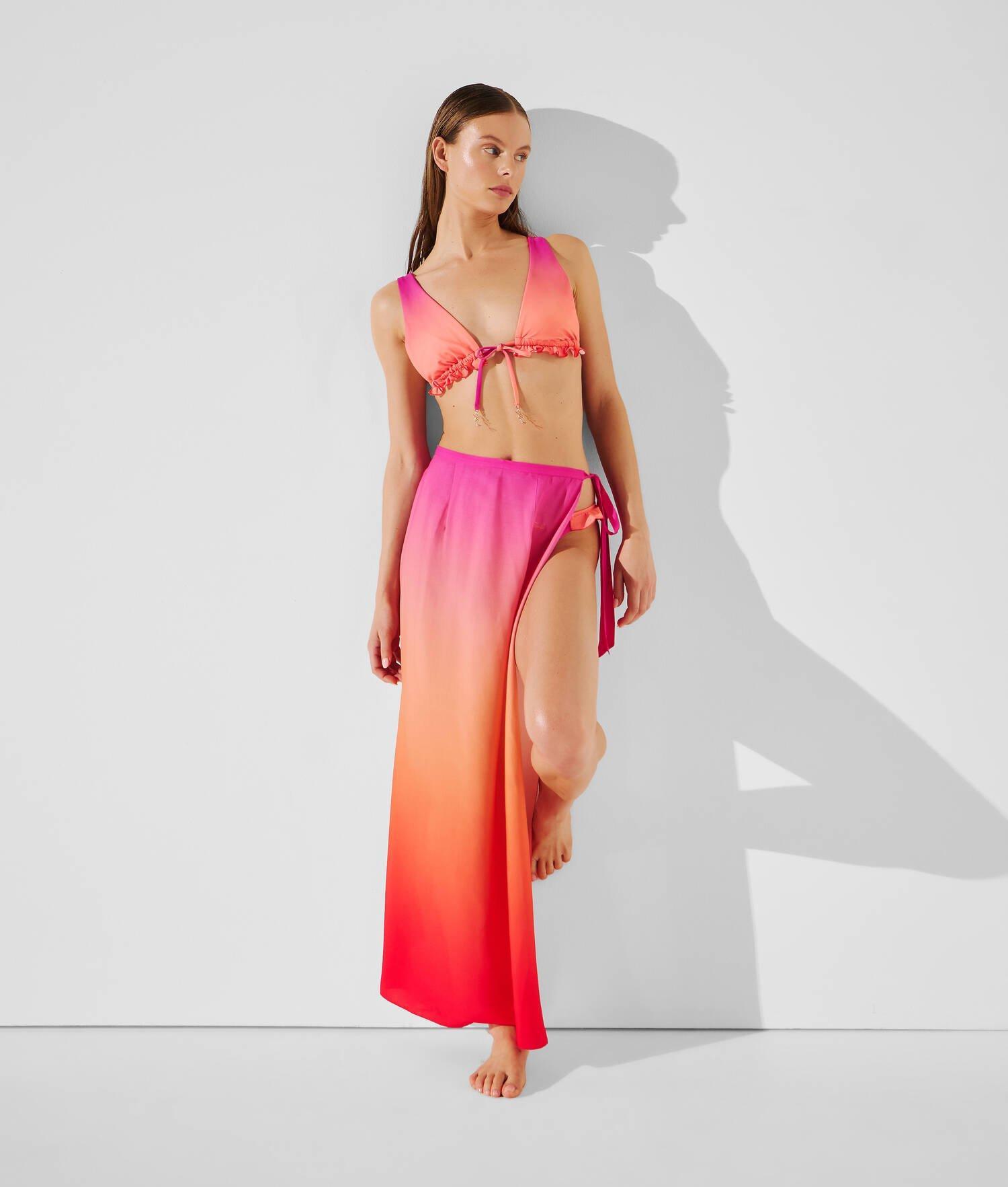 K/SIGNATURE PLUNGE TRIANGLE BIKINI TOP Product Image