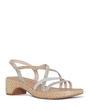 Donald Pliner Womens Slip On Strappy Espadrille High Heel Sandals Product Image