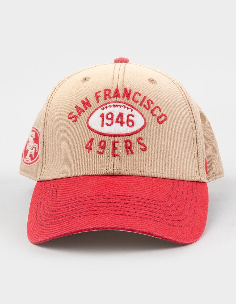 47 BRAND San Francisco 49ers Dusted Abilene Strapback Hat - KHAKI Product Image