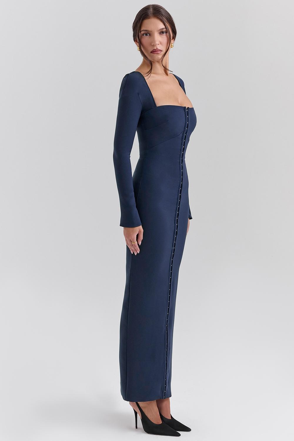 Corinthia  midnight bodycon maxi dress - sale Product Image